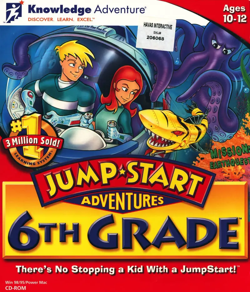 JumpStart Adventures 6th Grade: Mission Earthquest Game Cover