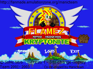 Kryptonite: Flames Hedgehog Game Cover