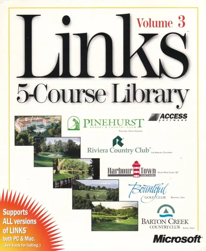 Links: 5-Course Library - Volume 3 Game Cover