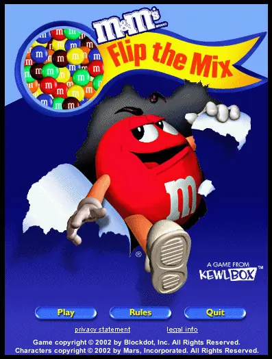 M&M's Flip the Mix Game Cover