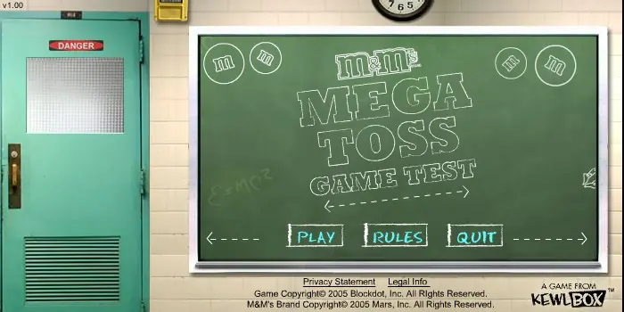 M&M's Mega Toss Test Game Cover