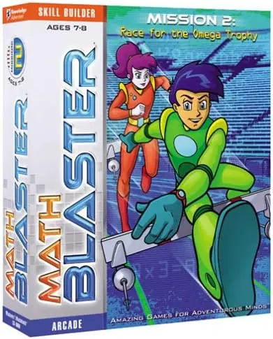 Math Blaster Ages 7-8 Mission 2: Race For The Omega Trophy Game Cover