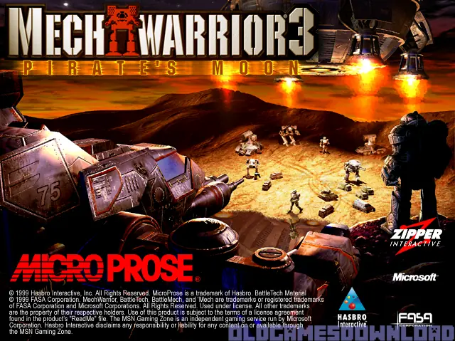 MechWarrior 3: Pirate's Moon Game Cover