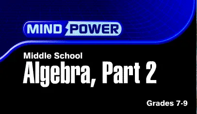 Mind Power Math Middle School Algebra Game Cover