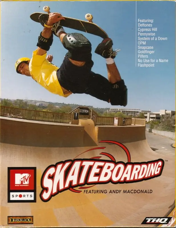 MTV Sports: Skateboarding Game Cover