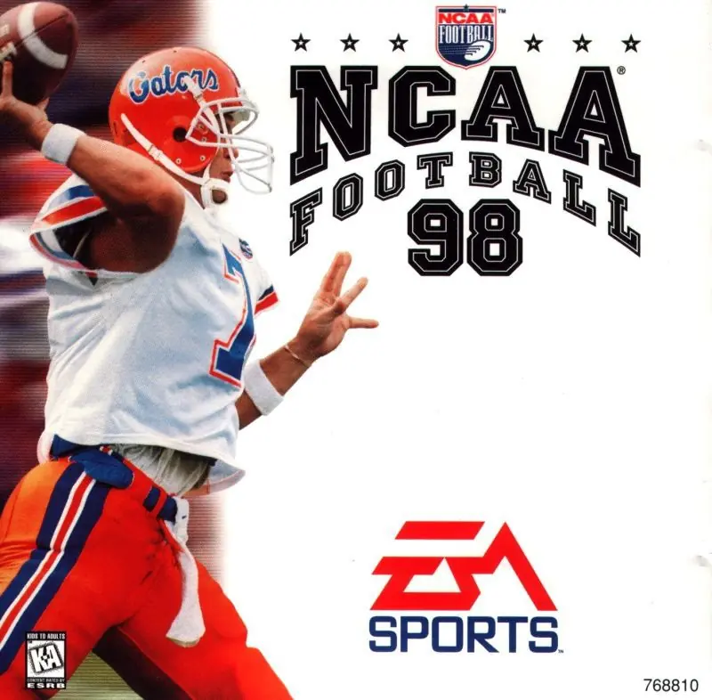 NCAA Football 98 Game Cover