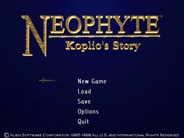 Neophyte: Koplio's Story Game Cover