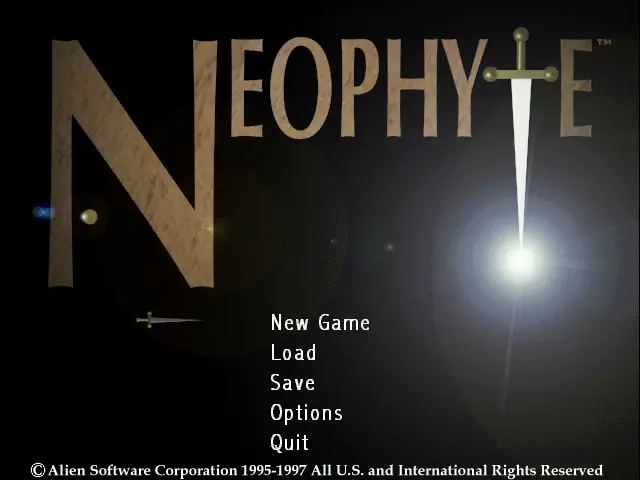 Neophyte: The Journey Begins Game Cover