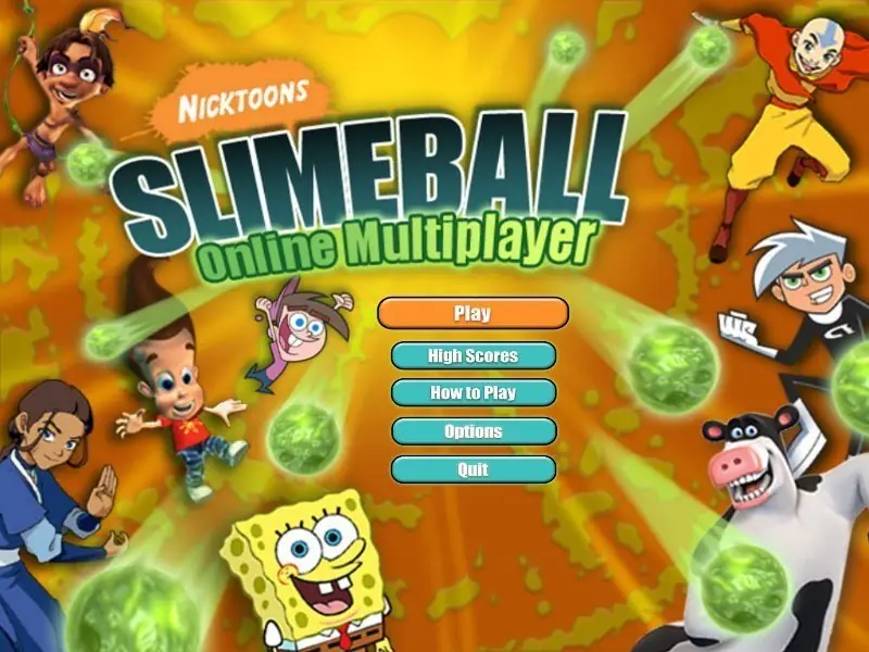 Nicktoons Slimeball Multiplayer Game Cover