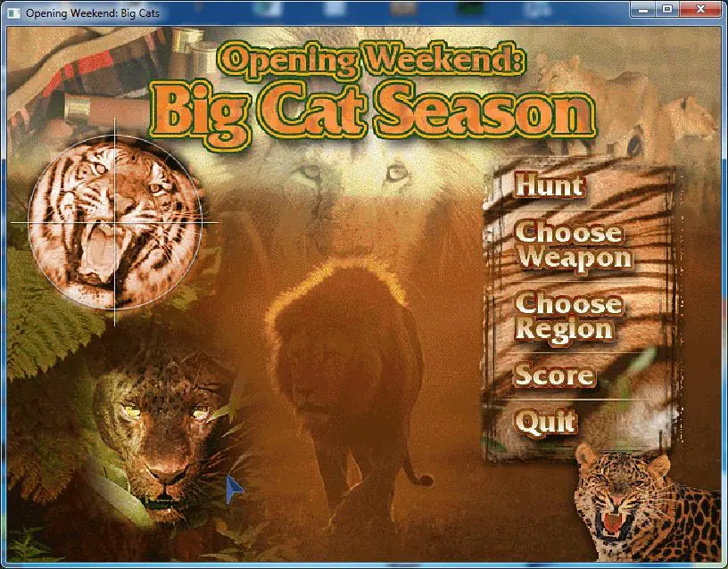 Opening Weekend: Big Cat Season Game Cover