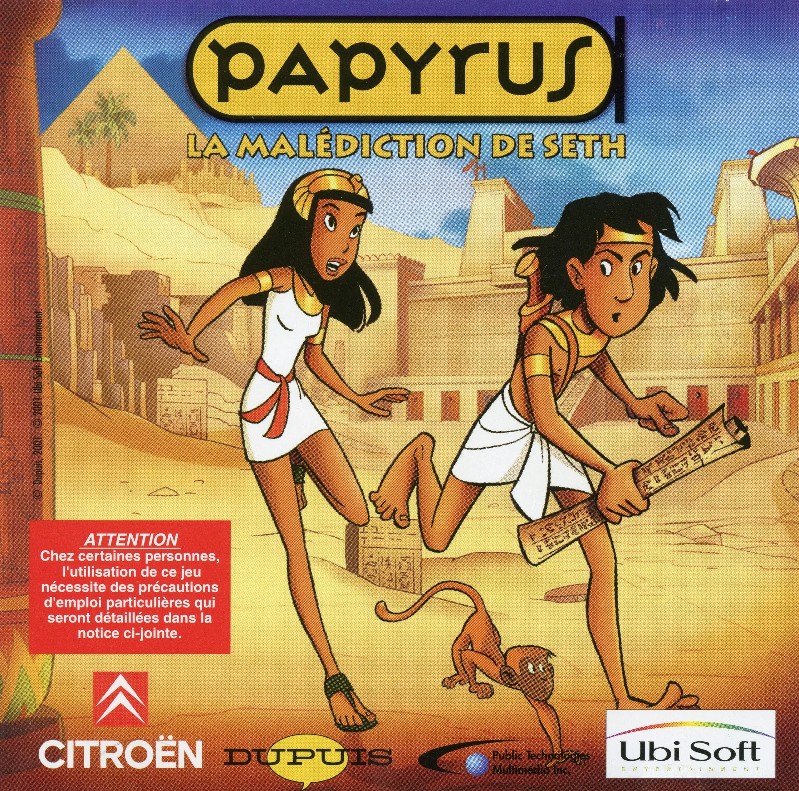 Papyrus - La Malédiction de Seth Game Cover