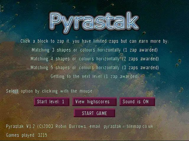 Pyrastak Game Cover