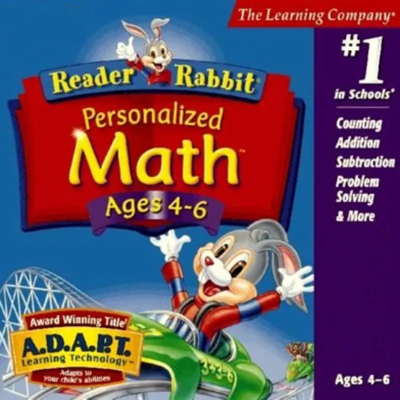 Reader Rabbit Math Adventures Ages 4-6 Game Cover