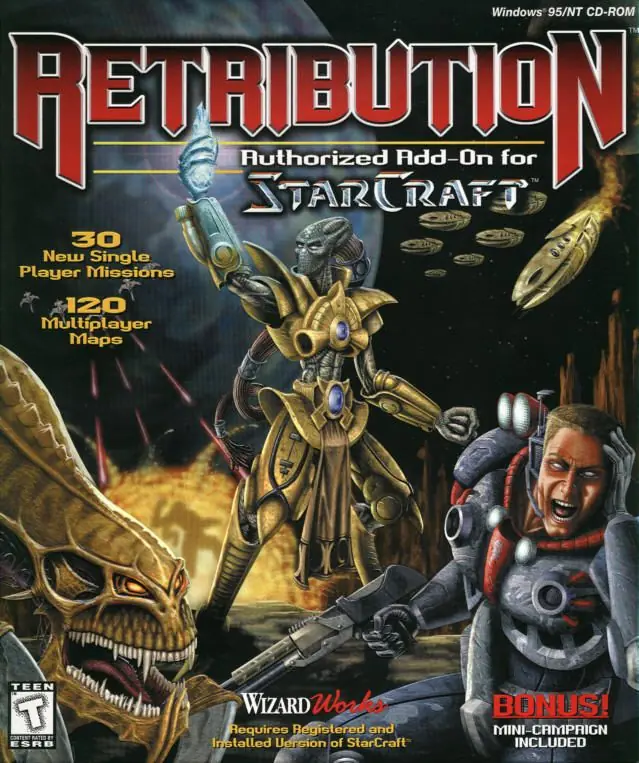 Retribution: Authorized Add-On for StarCraft Game Cover