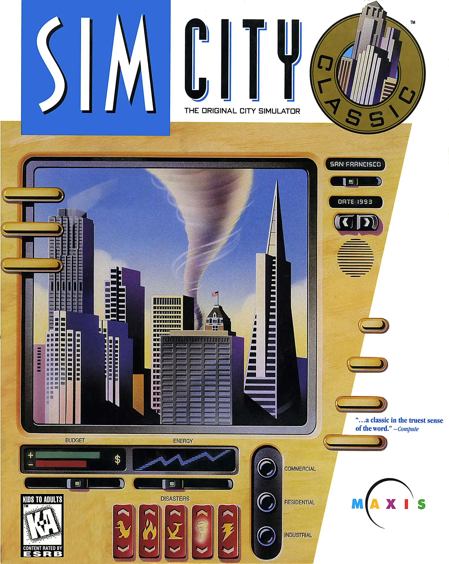 SimCity Classic Game Cover