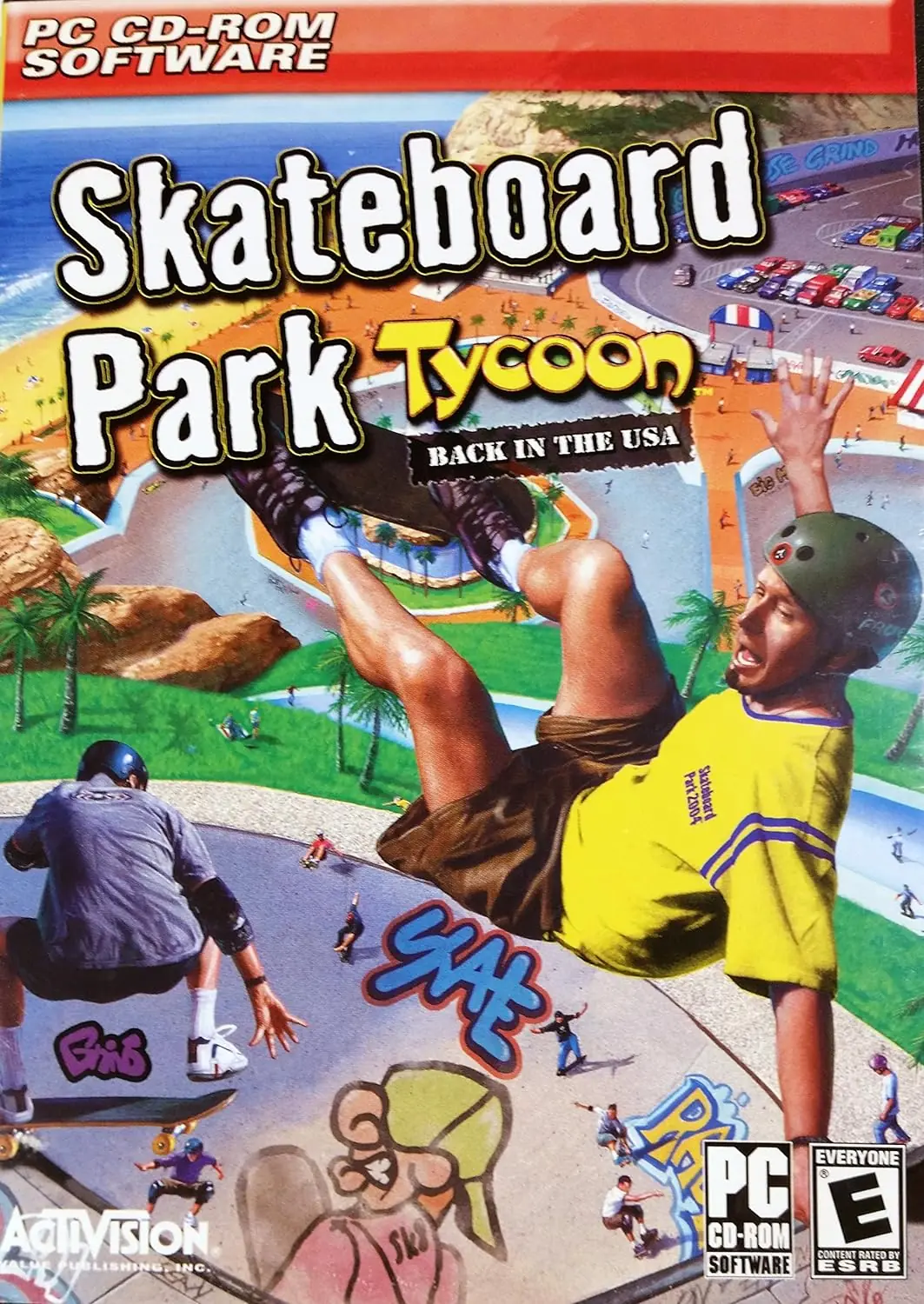 Skateboard Park Tycoon: Back in the USA 2004 Game Cover