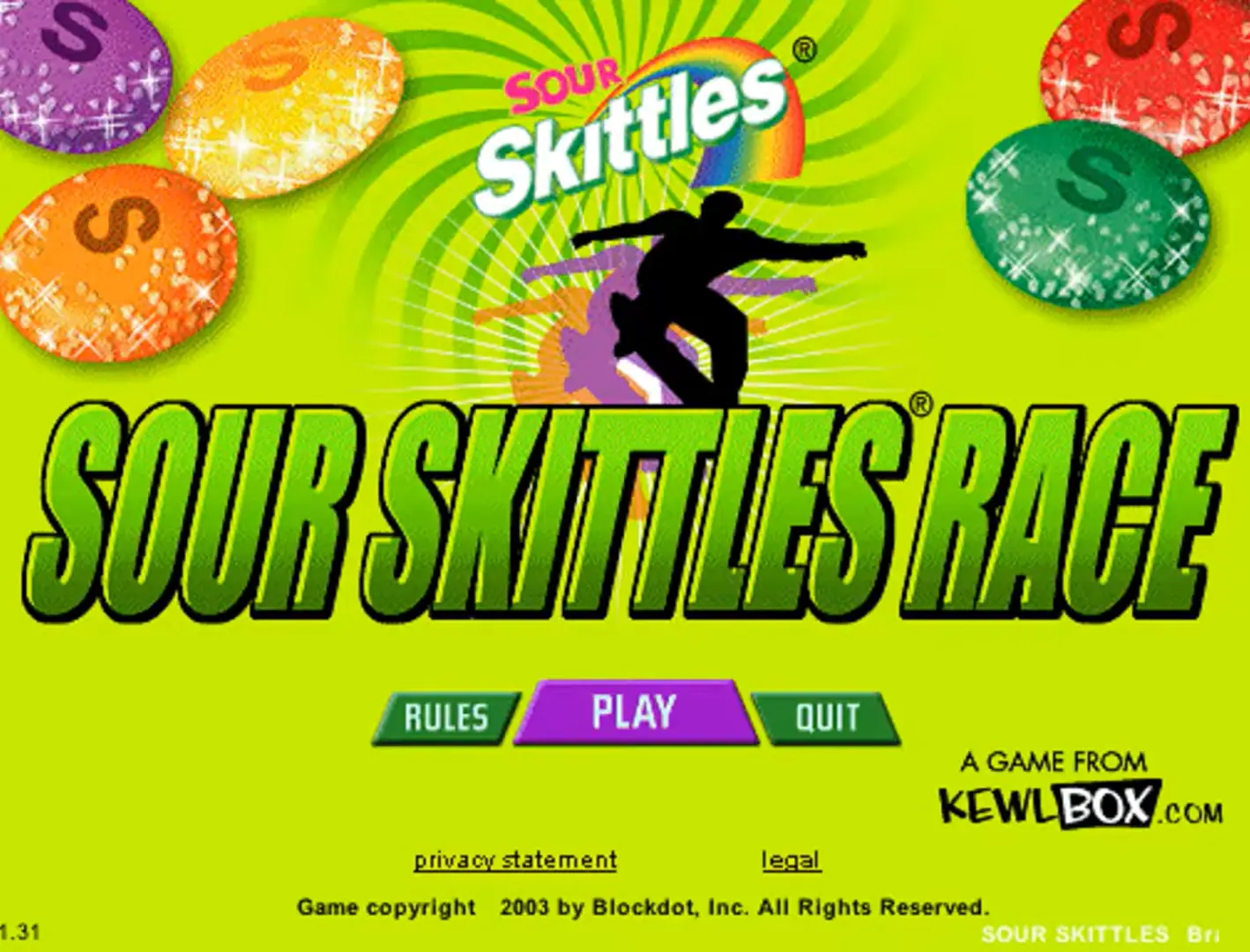 Sour Skittles Race Game Cover