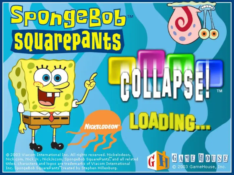 SpongeBob SquarePants Collapse! Game Cover