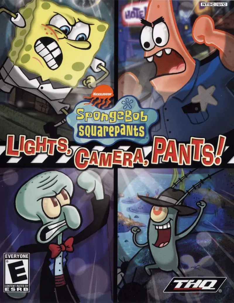 SpongeBob SquarePants: Lights, Camera, Pants! Game Cover