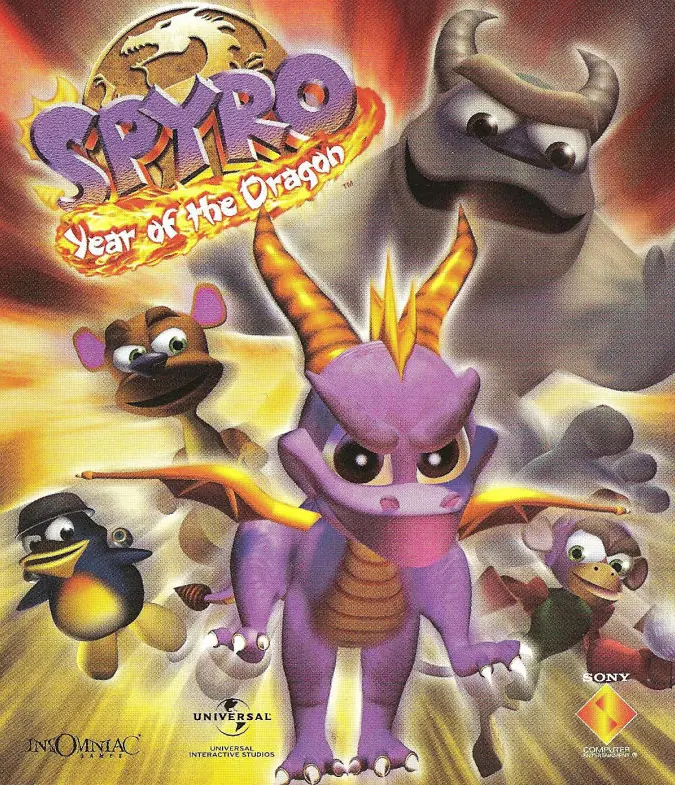 Spyro: Year of the Dragon Game Cover