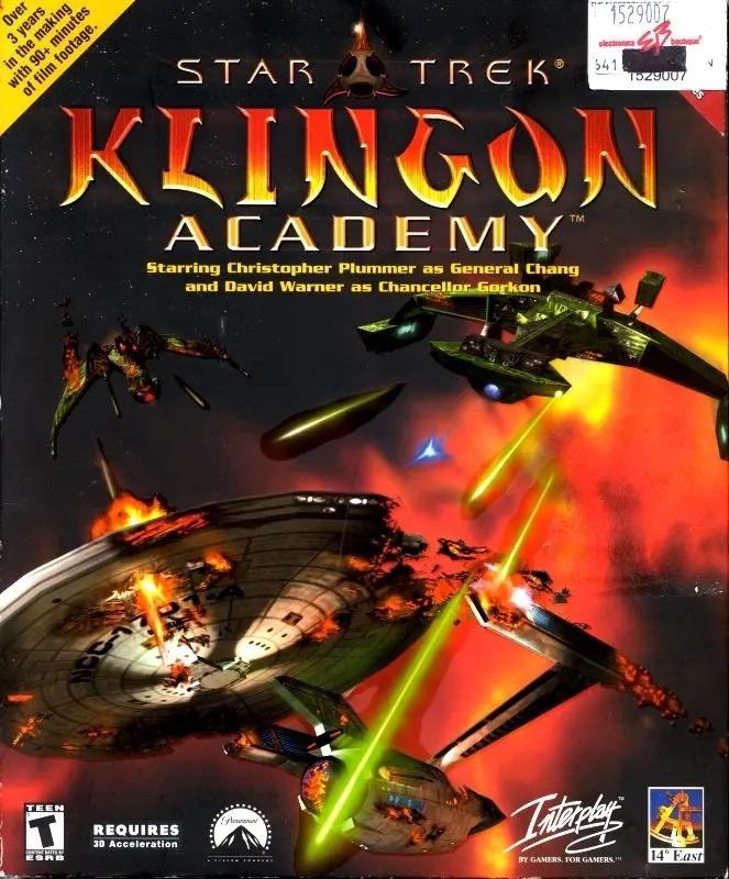 Star Trek: Klingon Academy Game Cover