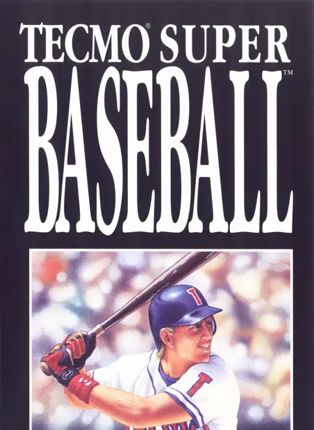 Tecmo Super Baseball Game Cover