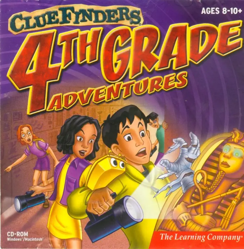 The ClueFinders 4th Grade Adventures: Puzzle of the Pyramid Game Cover