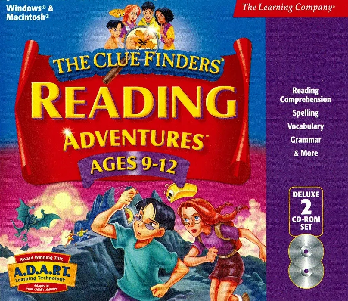 The ClueFinders Reading Adventures: Mystery of the Missing Amulet Game Cover