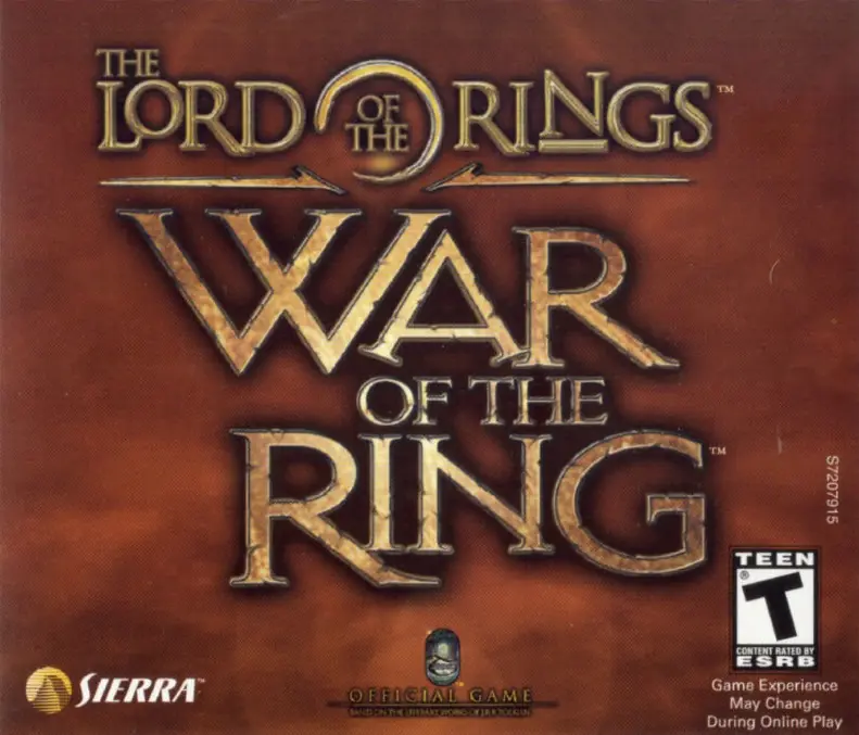 The Lord of the Rings: War of the Ring Game Cover