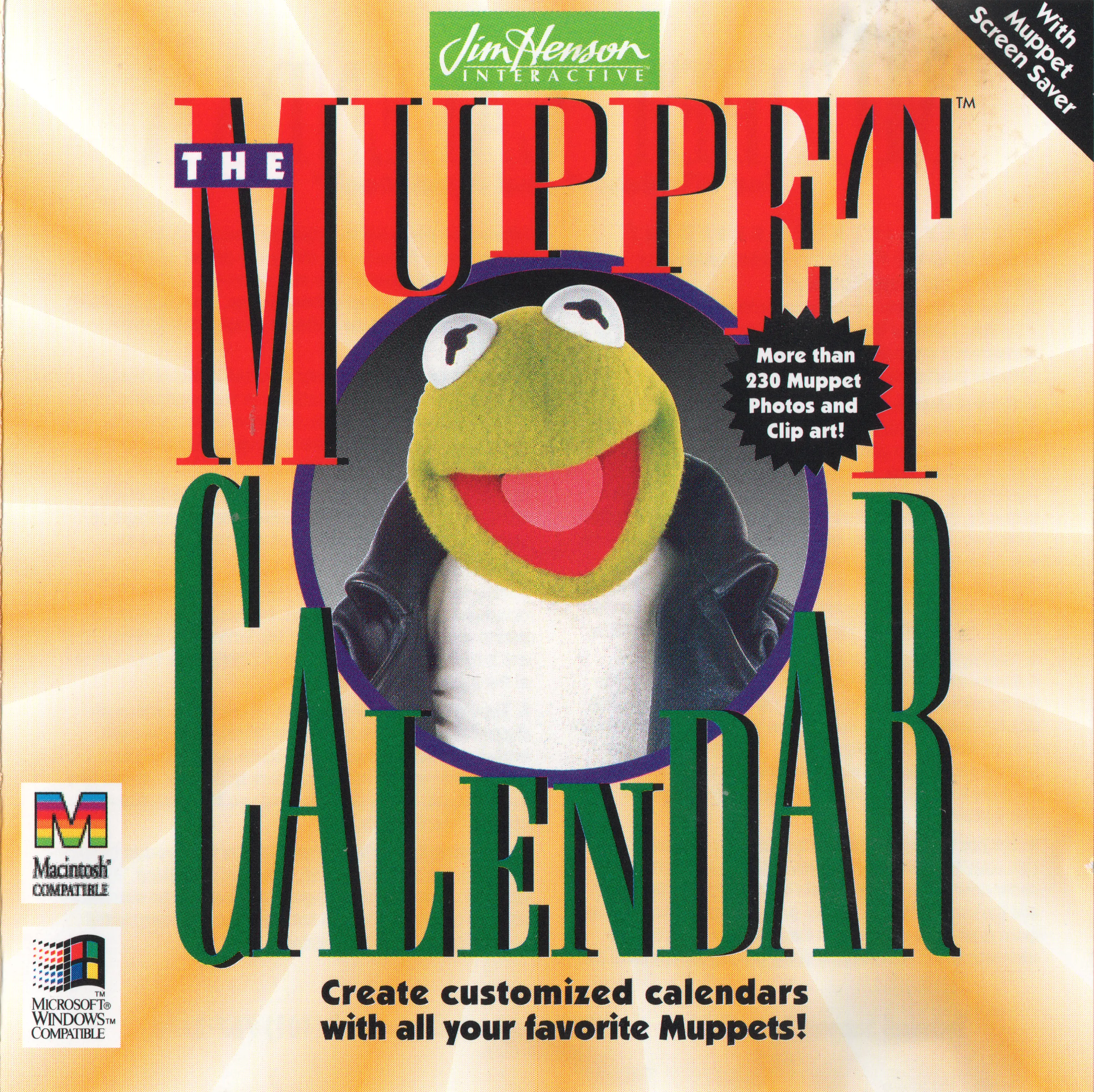 The Muppet Calendar CD-ROM Game Cover