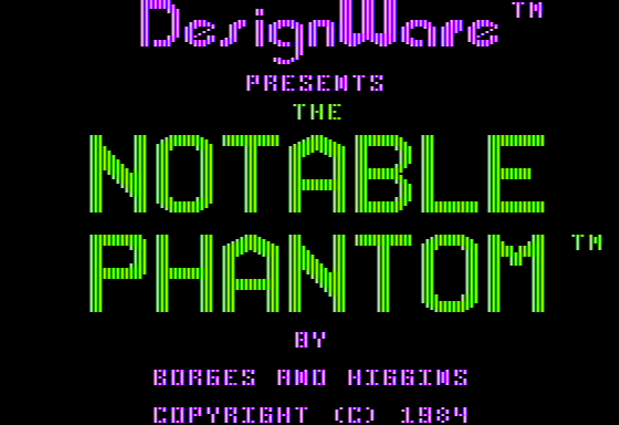 The Notable Phantom Game Cover