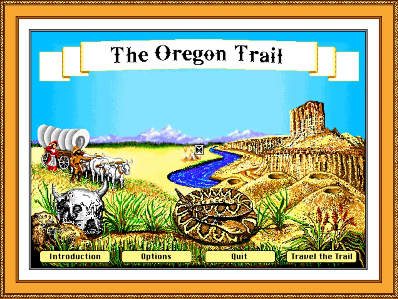 The Oregon Trail Deluxe Game Cover