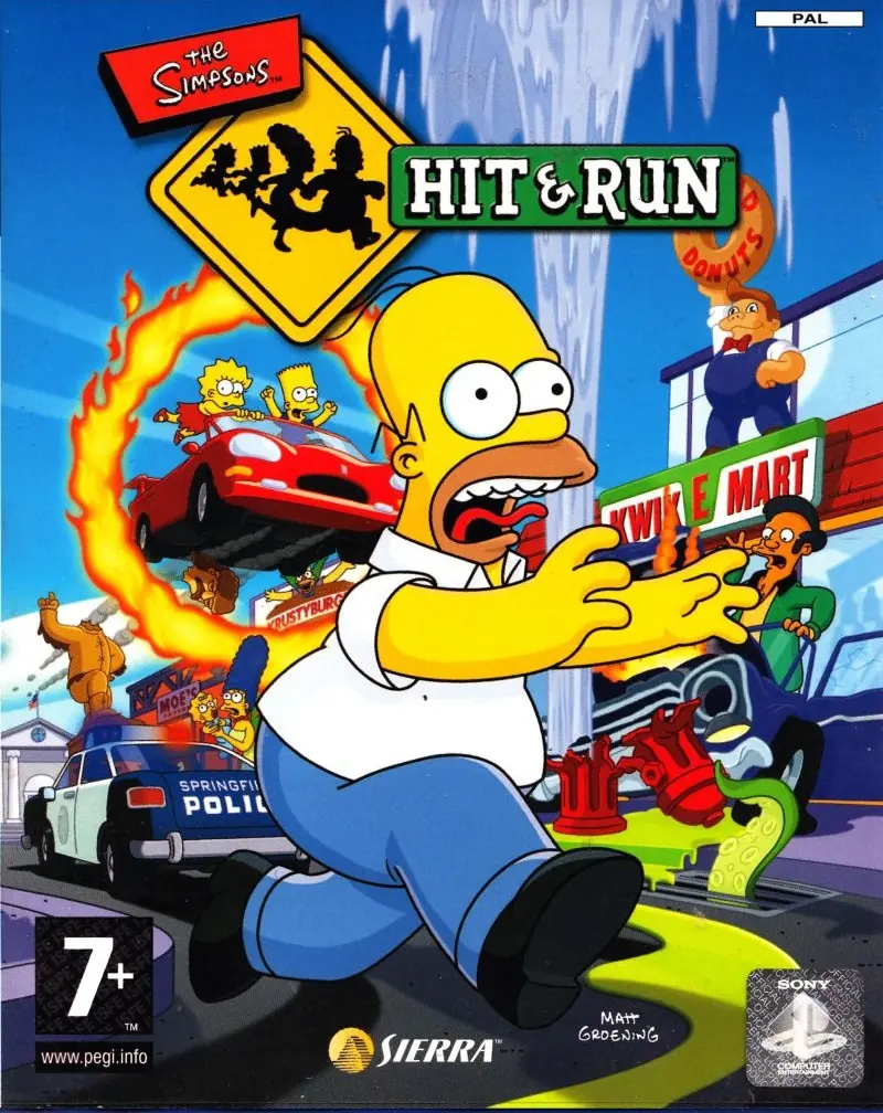 The Simpsons: Hit & Run Game Cover