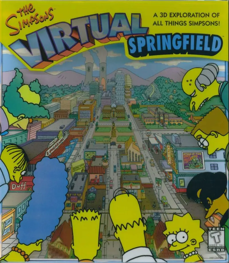 The Simpsons: Virtual Springfield Game Cover