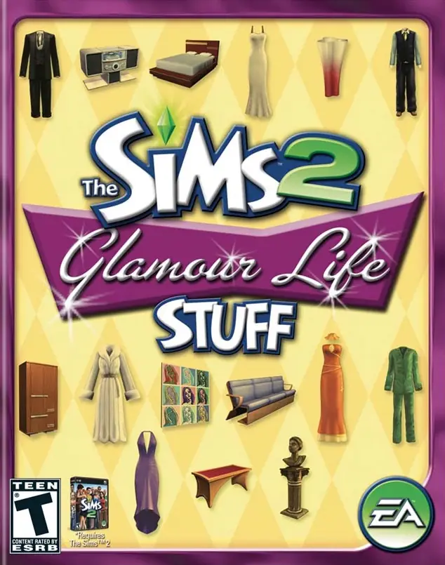 The Sims 2: Glamour Life Stuff Game Cover