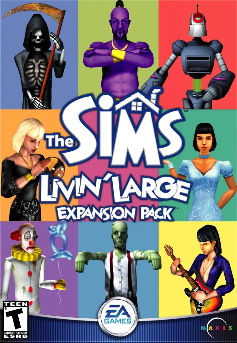 The Sims: Livin' Large Game Cover