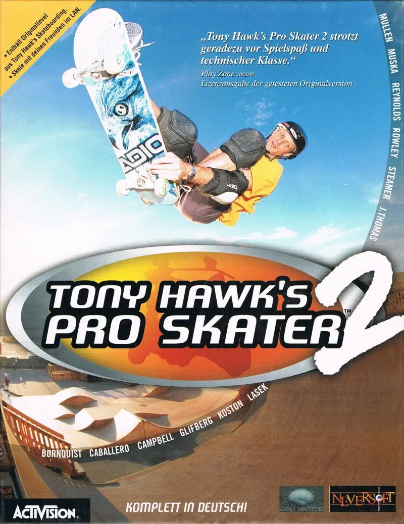 Tony Hawk's Pro Skater 2 Game Cover