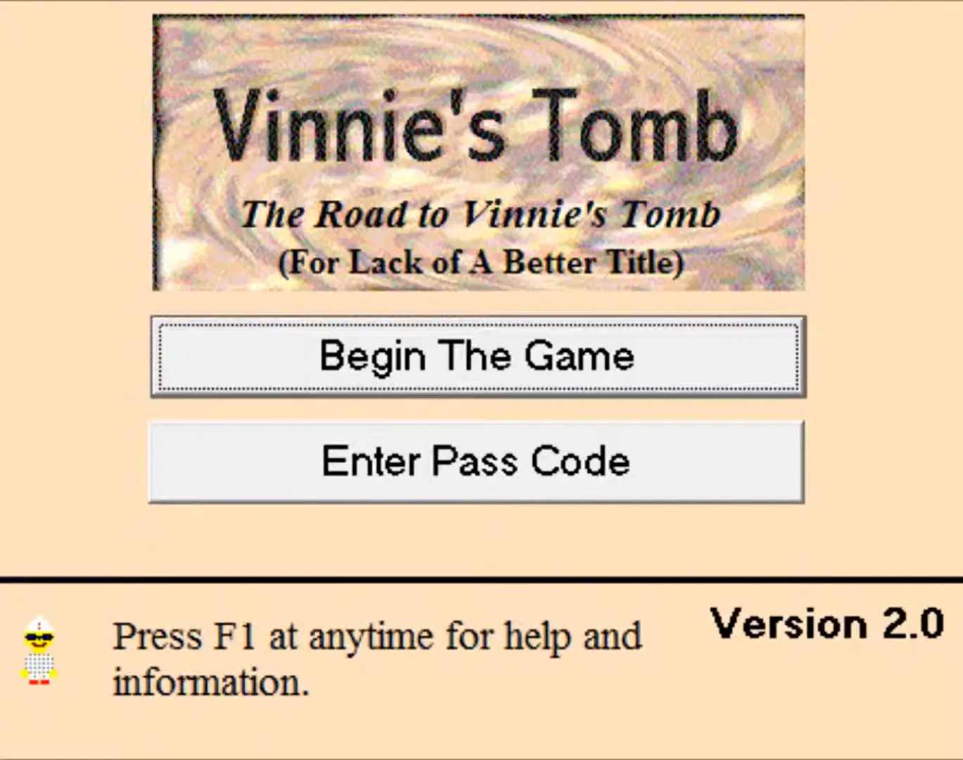 Vinnie's Tomb: Chapter One - The Road to Vinnie's Tomb Game Cover