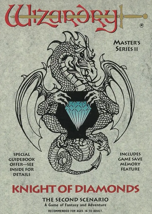 Wizardry II: The Knight of Diamonds Game Cover
