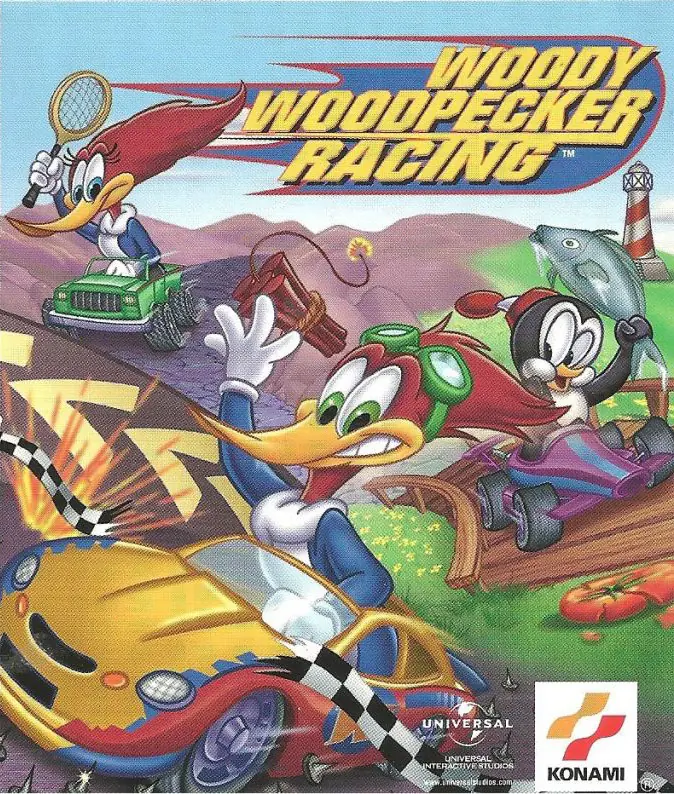 Woody Woodpecker Racing Game Cover