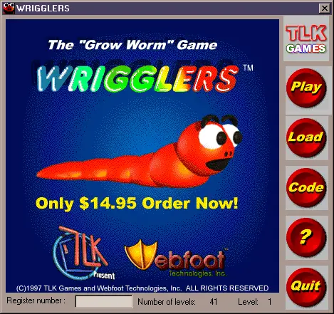 Wrigglers Game Cover