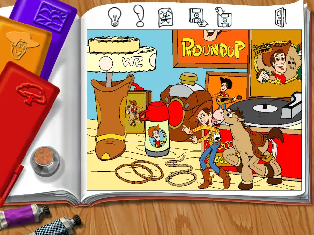 Disney’s Toy Story 2: Digital Coloring Book — Windows screenshot 1