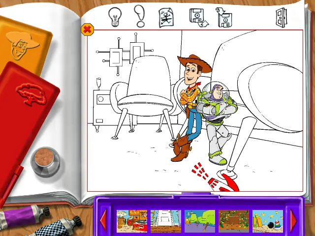 Disney’s Toy Story 2: Digital Coloring Book — Windows screenshot 2